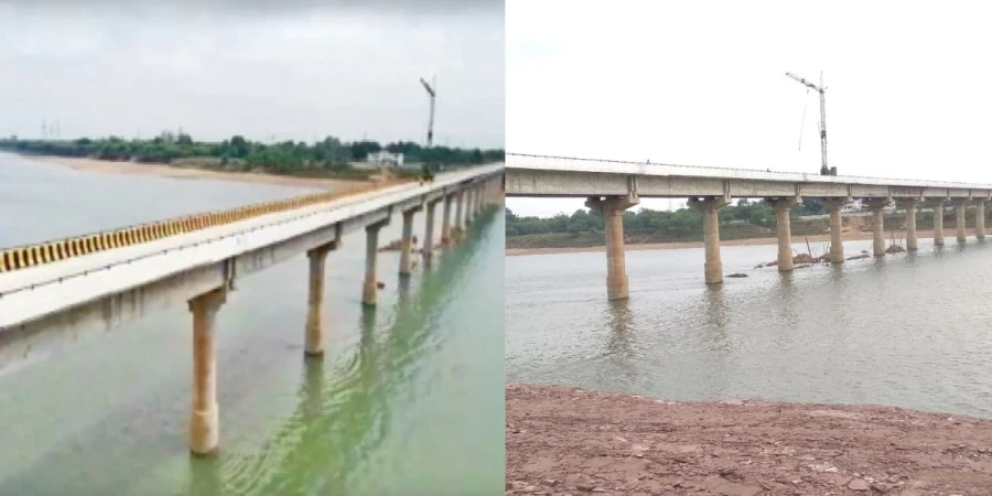 Shivnath river bridge construction will ease Durg to Dhamdha and Khairagarh